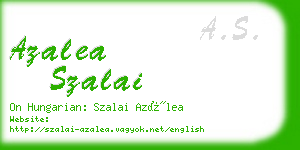 azalea szalai business card